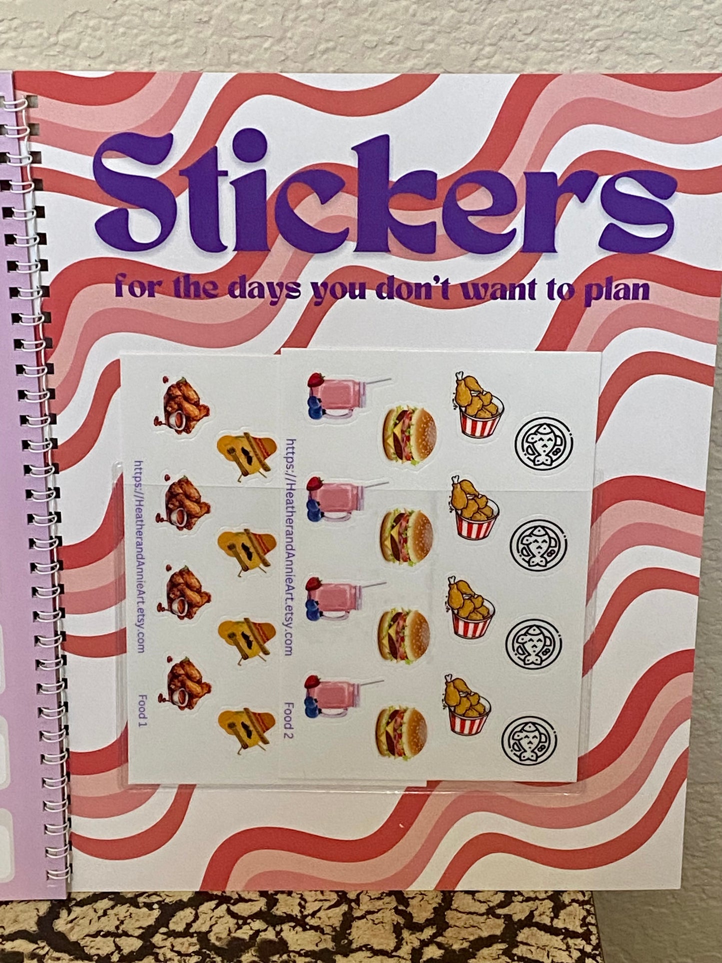 16 week Meal Planner with Stickers