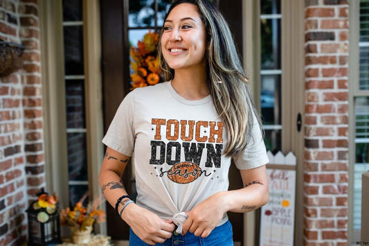 Touch Down Faux Glitter Shirt