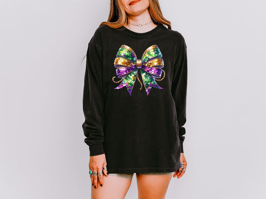 Mardi Gras Bow Shirt
