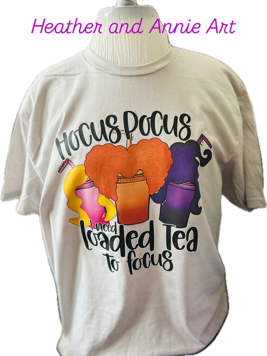 Hocus Pocus Loaded Tea Shirt – Funny Halloween Graphic Tee