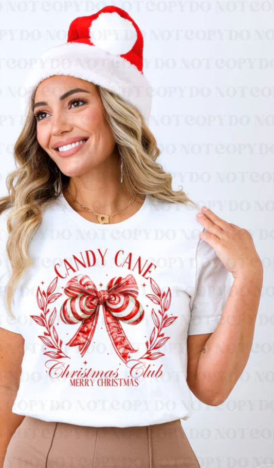 Candy Cane Christmas Club Shirt