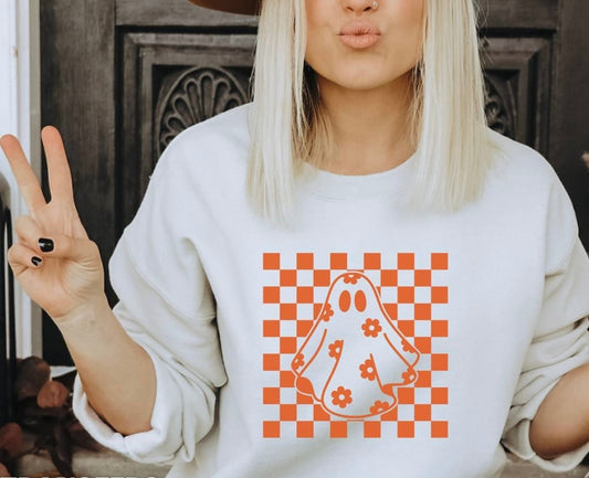 Orange Checkered Ghost