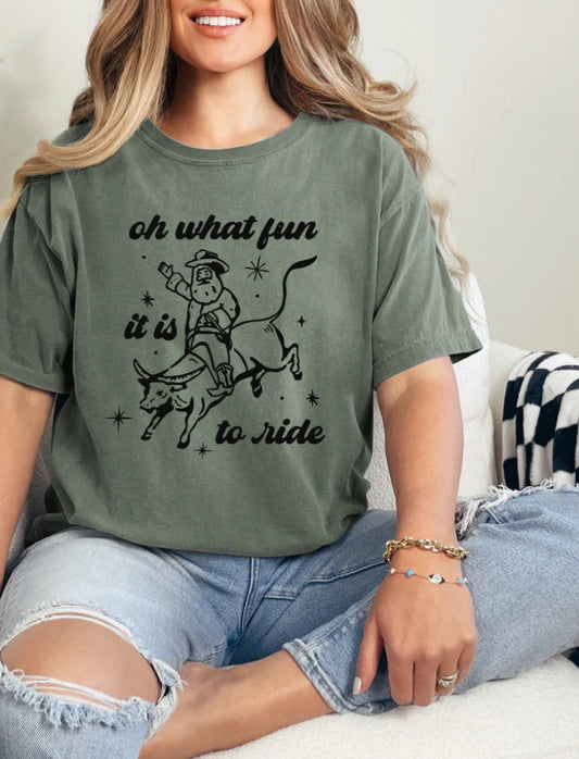 Oh What Fun It Is To Ride T-shirt