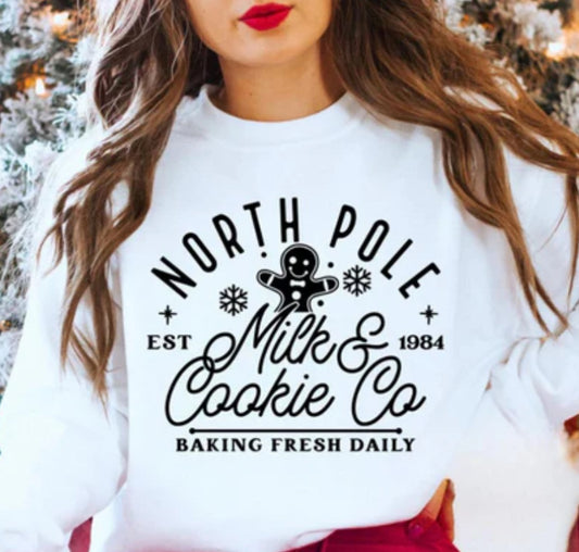 North Pole Milk & Cookies Shirt