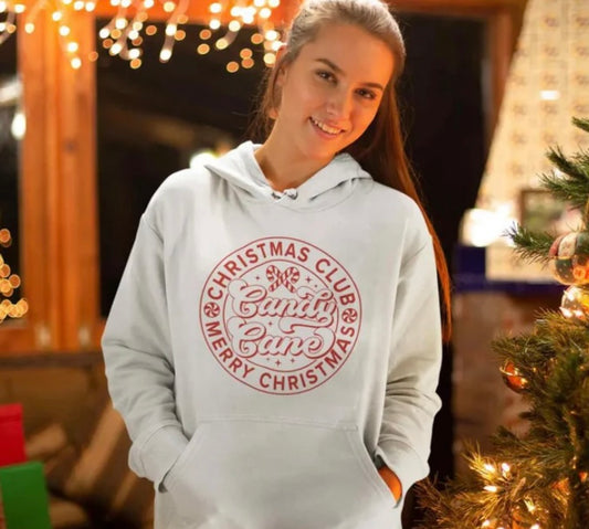 Christmas Club Candy Cane Hoodie