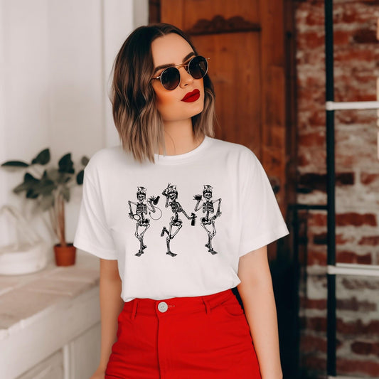 Hairdresser Skeleton T-Shirt