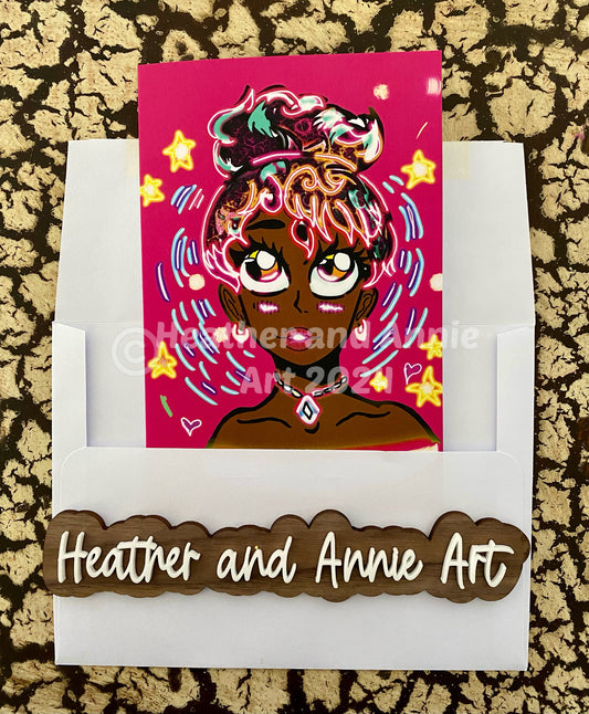 Hot Pink Beauty Card