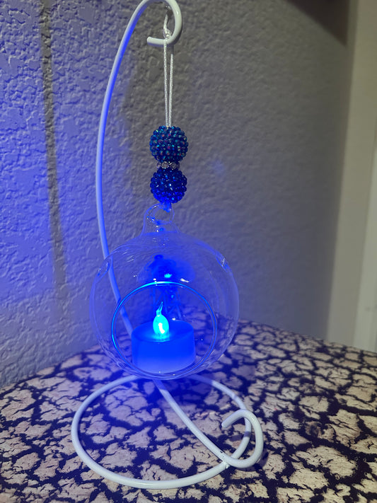 Keller Water Tower shining blue ornament