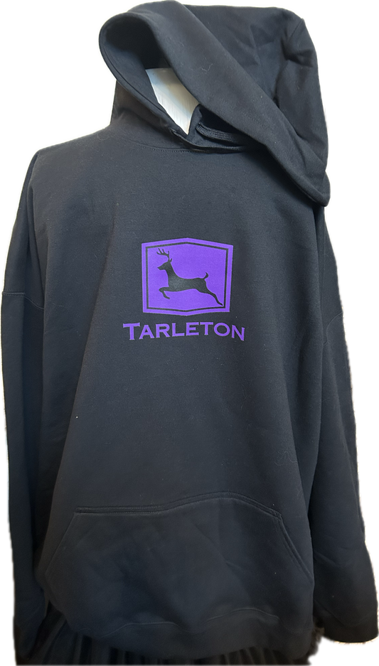 Tarleton State University Black Hoodie – Licensed Vendor | Purple Deer Logo