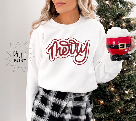 Merry Red Puff Shirt