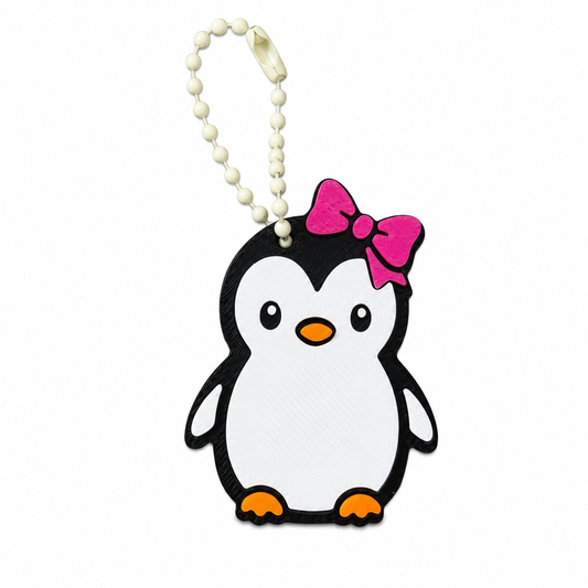 3D Printed Penguin Can Tab Opener Keychain | Cute Beverage Can Pull Tab Lifter | Drink Accessory | 2.25" x 1.5"