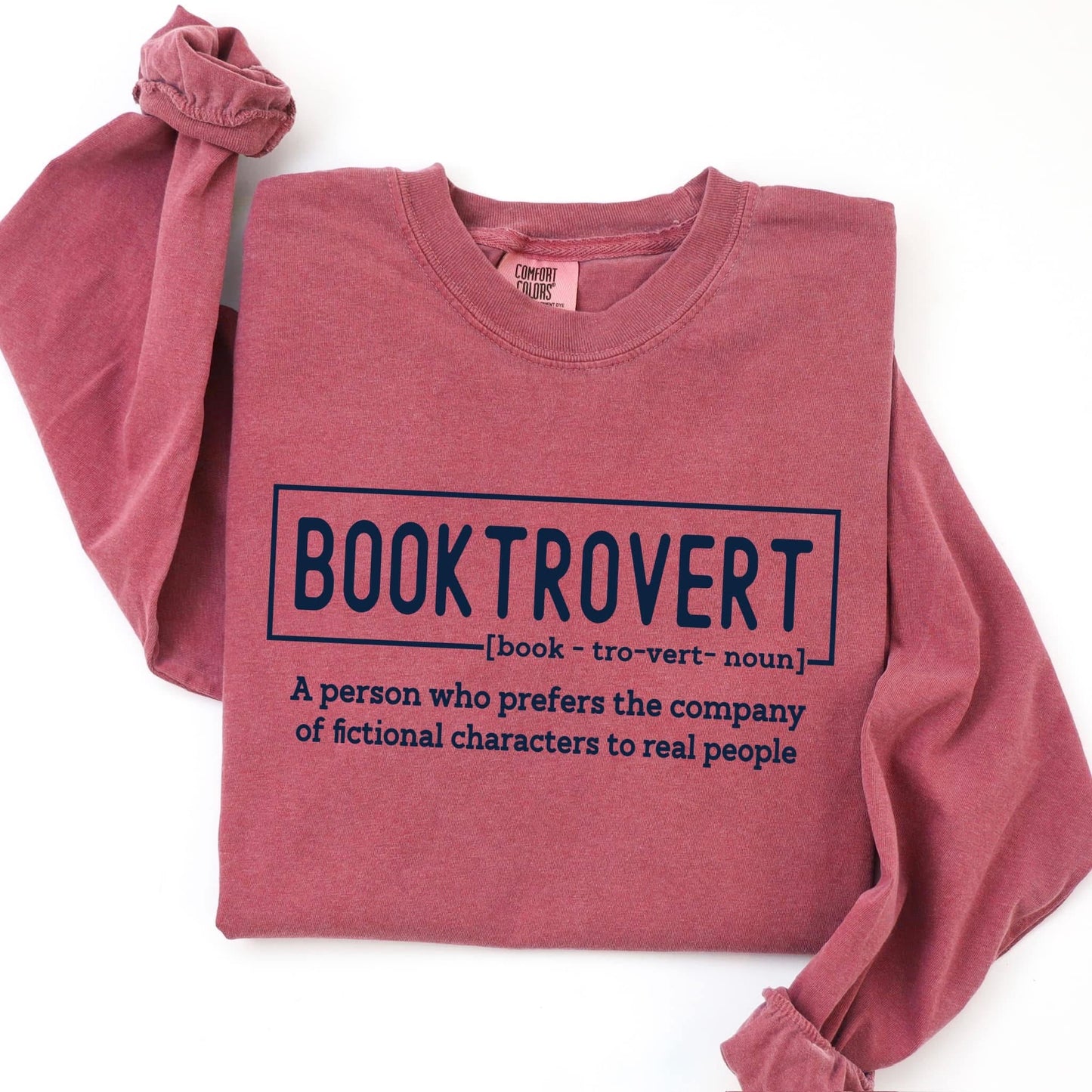 Booktrovert Sweatshirt | Book Lover Definition Pullover | Cozy Reader Gift