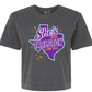 Comfort Colors® Boxy Tee – “She’s From Tarleton I Can Tell” Graphic T-Shirt | Orchid, Pepper & Chalky Mint