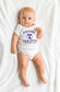 Future Tarleton Cheerleader Baby Onesie – Licensed Tarleton Infant Bodysuit – Purple & White Baby Gift for Future Texans
