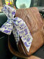 Tarleton Inspired Twilly Scarf – 2” x 34” Purple Western Hair Ribbon & Purse Tie – Stephenville Texas Gift for Texans Fans