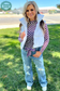 Spirit Wear Mesh Top – Purple & White Checkered | Game Day Outfit | Breathable Long Sleeve