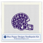 Tarleton Bleed Purple football helmet beginner needlepoint kit – licensed Tarleton State University