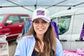 Texans Embroidered Baseball Cap – Purple & White Polka Dot Brim | Adjustable | Exclusive Heather & Annie Art Boutique Hat