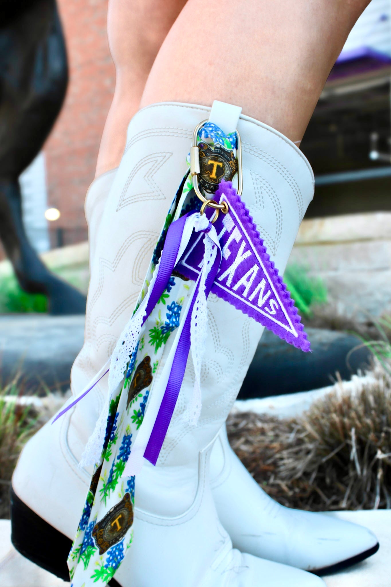 Licensed Tarleton State University Bluebonnet Twilly Scarf – Official Texans Western Purse Ribbon & Hair Tie