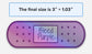 Bleed Purple Holographic Sticker – 3” x 1.03” Bandage Design | Tarleton-Inspired Vinyl Decal