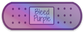 Bleed Purple Holographic Sticker – 3” x 1.04” Bandage Design | Tarleton-Inspired Vinyl Decal