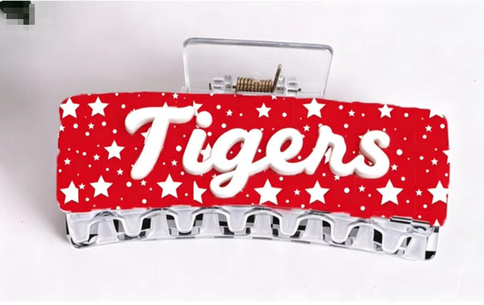 Tigers Star Hair Claw Clip