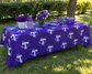 Tarleton State University® Purple Plastic Table Cover – 54” x 108”