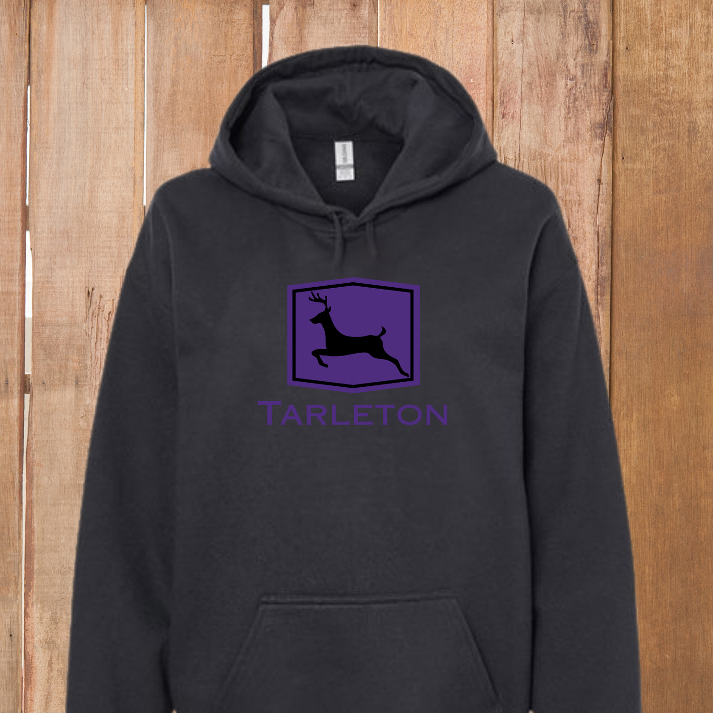 Tarleton State University Black Hoodie – Licensed Vendor | Purple Deer Logo