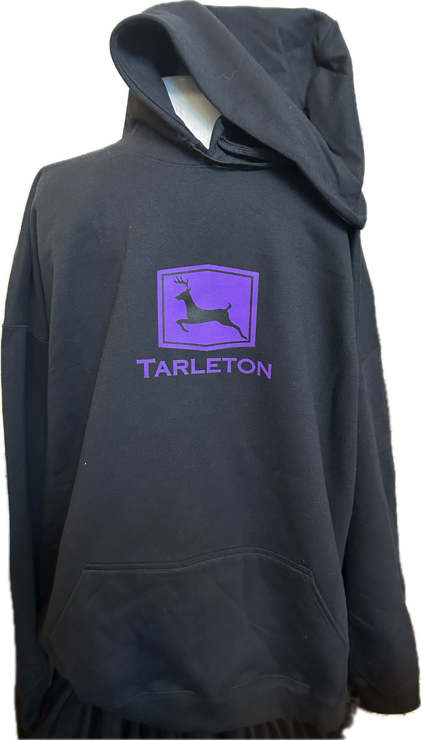Tarleton State University Black Hoodie – Licensed Vendor | Purple Deer Logo