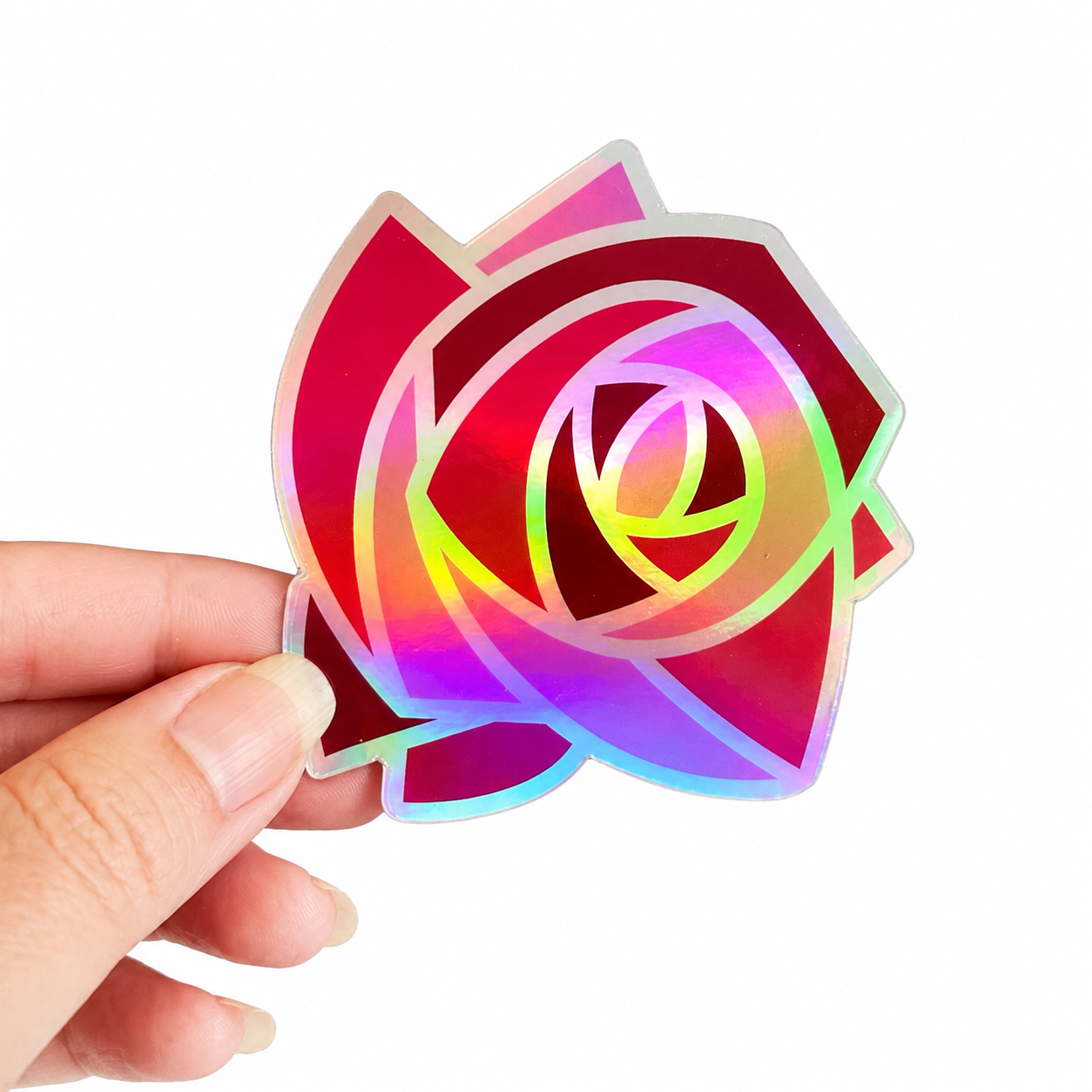 Kappa Delta Chi Holographic Rose Sticker | Licensed & Approved | 3”+