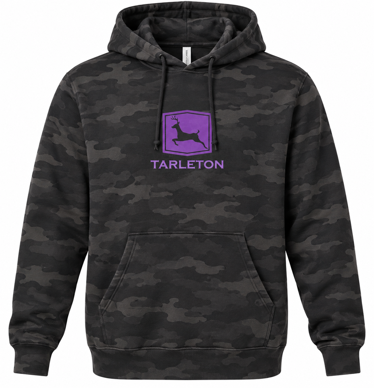 Tarleton Camo Hoodie– Purple Deer Logo | Licensed Tarleton State University Shirt | Comfort Colors Style Tee (Copy)