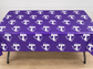 Tarleton State University® Purple Plastic Table Cover – 54” x 108”