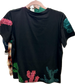 Fiesta Santa Sequin T-Shirt – Black Holiday Tee with Colorful Cactus Sequins