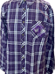 Tarleton Purple Plaid Flannel Shirt with Rhinestone T Logo | Game Day
