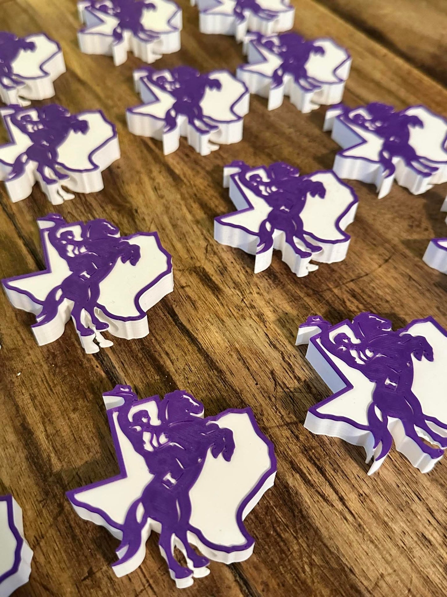 Tarleton Texans 2.5” Straw Topper – Fits Stanley-Size Straws | Licensed Heather & Annie Art