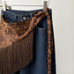 Leopard Print Fringe Scarf | Faux Suede Western Hip Scarf, Bandeau Top & Neck Wrap | Cowgirl Boutique Accessory