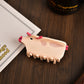 Pink pig claw clip with curly tail, cute farm animal hair clip
