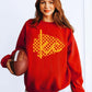 Kansas City KC Checkered Arrowhead Sweatshirt | Red, Black, Gray | Game Day Football Shirt | KC Spirit Wear