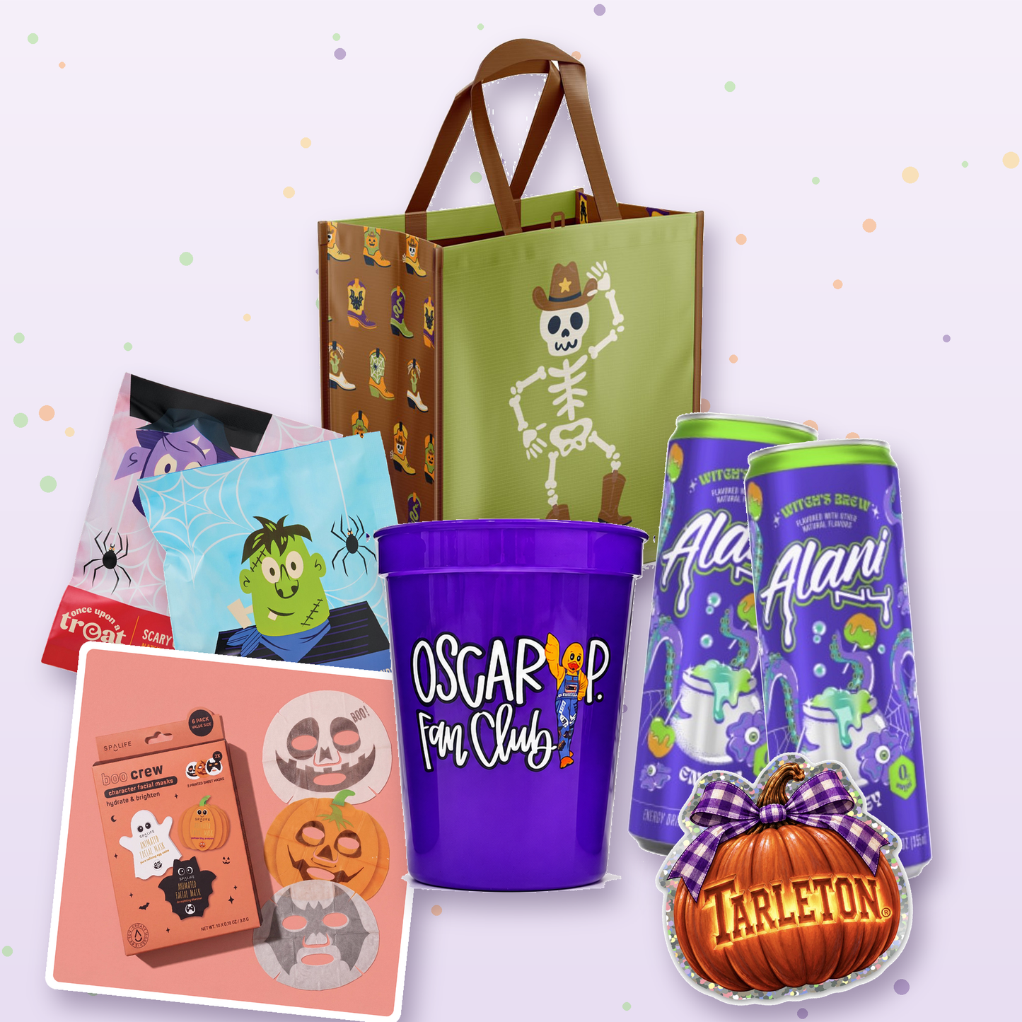 Tarleton Boo Bag – Halloween Care Package Delivered in Stephenville | Licensed Oscar P. Cup & Sticker