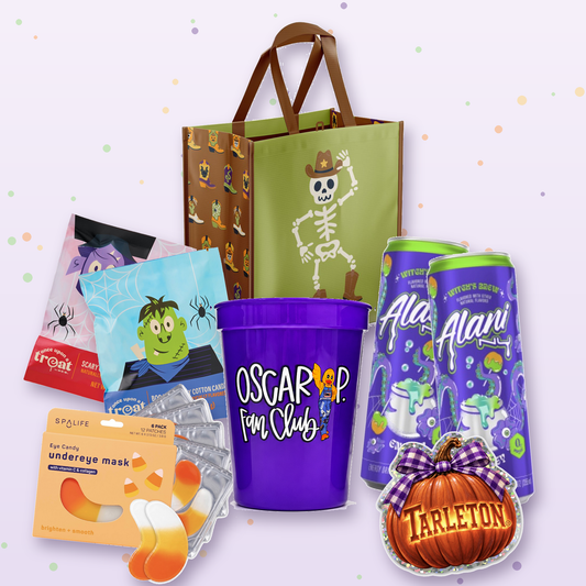 Tarleton Boo Bag – Halloween Care Package Delivered in Stephenville | Licensed Oscar P. Cup & Sticker