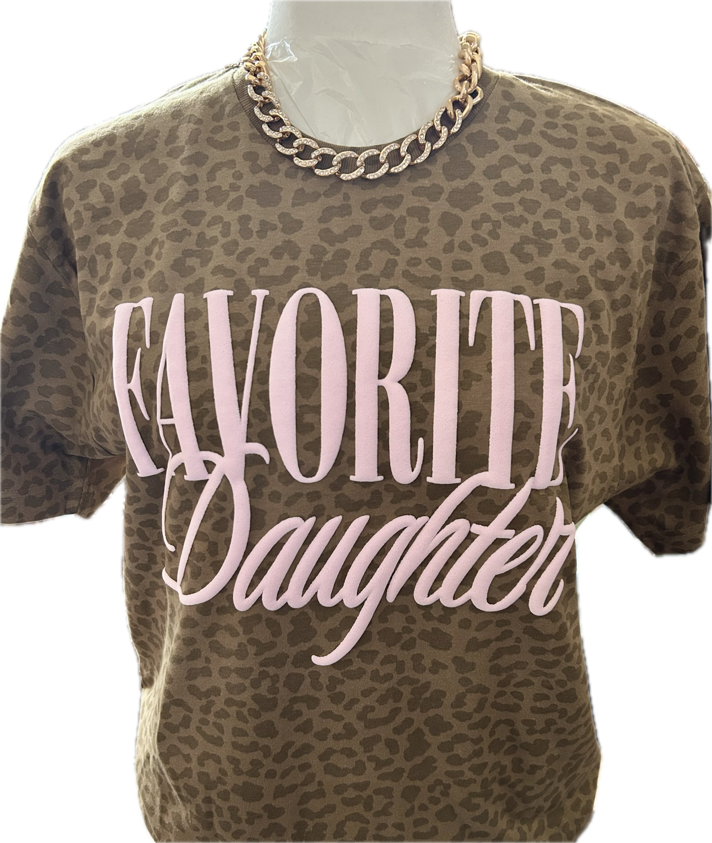 Favorite Daughter Puff Print Leopard Tee | Trendy Neutral Graphic T-Shirt