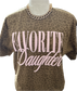Favorite Daughter Puff Print Leopard Tee | Trendy Neutral Graphic T-Shirt
