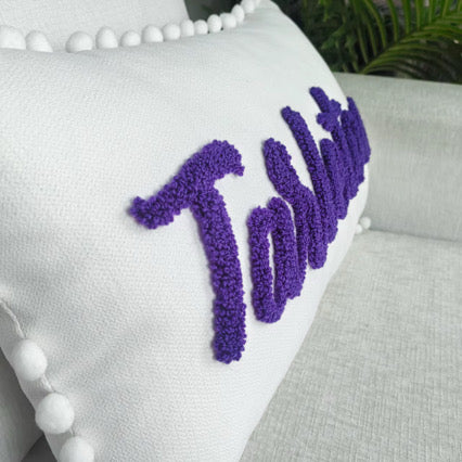 Tarleton Chenille Lumbar Pillow 12” x 20” | Licensed & Approved