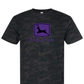Tarleton Camo T-Shirt – Purple Deer Logo | Licensed Tarleton State University Shirt | Comfort Colors Style Tee