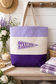 Tarleton State University Tote Bag | Embroidered Canvas Purple Texan Tote | Licensed Tarleton Boutique Bag | Game Day Bag | Tarleton Gift