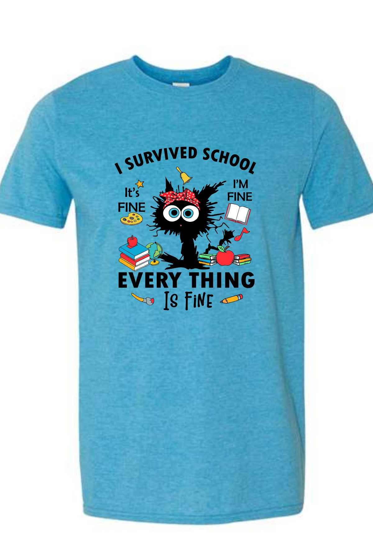 I Survived School Shirt – Funny Teacher Tee, Back to School Shirt, Elementary Teacher Gift, Cute School Graphic Tee