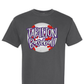 Licensed Tarleton Baseball Graphic T-Shirt | Tarleton State University Baseball Tee | Purple & White Game Day Shirt