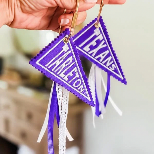 Tarleton Pennant Bag Charm Keychains – Licensed & Approved