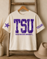 TSU Vintage Star Boxy Tee – Antique White | Licensed Tarleton State University Shirt