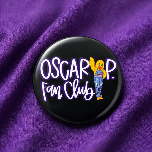 Oscar P. Fan Club Button – 2.25” Round Pinback Button